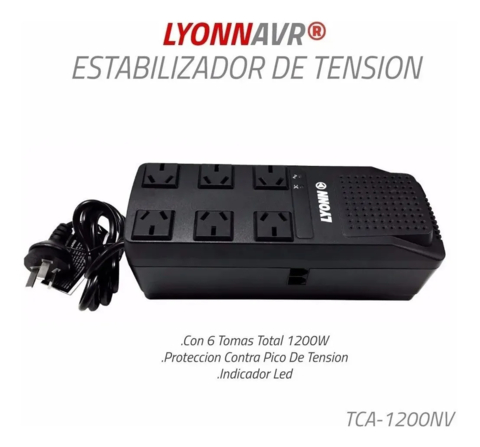 Lyonn Estabilizador de Tensión 1200VA - comprar online