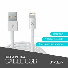 Cable USB a Tipo iPh / Lightning XAEA Qualy 1M 4.4a en internet