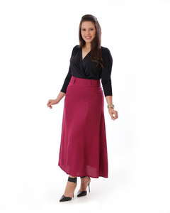 Saia max midi liocel zíper traseiro 85 cm VCH 250119 - comprar online