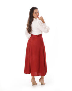 Saia max midi liocel zíper traseiro 85 cm VCH 250119 - loja online
