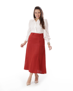 Saia max midi liocel zíper traseiro 85 cm VCH 250119 - Saphira Moda Evangélica