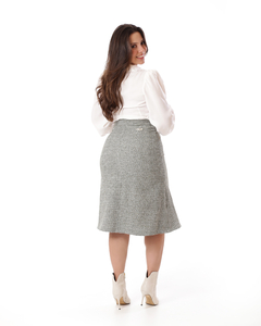Saia Tweed detalhe botões fakes 72 cm VCH 250173 na internet