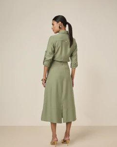 Saia midi semi godê alfaiataria TTN 27834