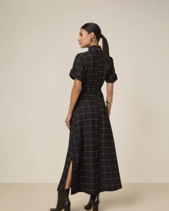 Chemise de alfaiataria com viscose xadrez TTN 27877 na internet