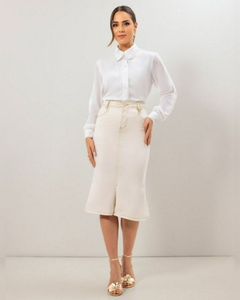 Saia sarja sereia off white 70 cm LAR 810908 - comprar online