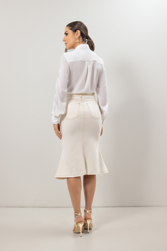 Saia sarja sereia off white 70 cm LAR 810908 na internet