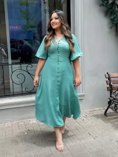 Vestido plano verde mirtilo LAR 120 cm 810265 na internet