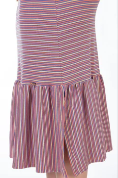 Conjunto Stefany mix malha lisa e listrada Hapuk 049390 - loja online