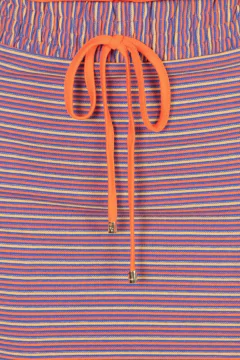 Conjunto Stefany mix malha lisa e listrada Hapuk 049390 - Saphira Moda Evangélica