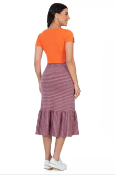 Conjunto Stefany mix malha lisa e listrada Hapuk 049390 - comprar online