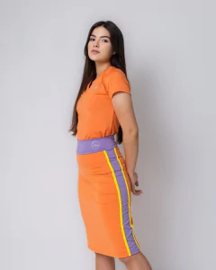 Short saia midi multicolor HNRS 1020020 - comprar online