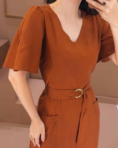 Vestido de linho Zila - 1120705 na internet
