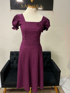 Vestido godê Darli - 1120708 - Saphira Moda Evangélica