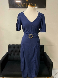 Vestido de linho Zila - 1120705 - loja online