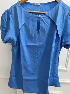 Blusa Viscose recorte frontal - 1140526 - loja online