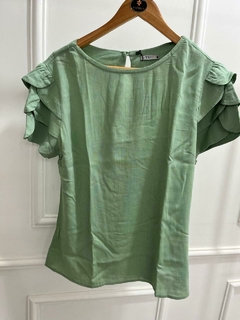 Blusa em Viscose manga pétalas - 1140528 - comprar online