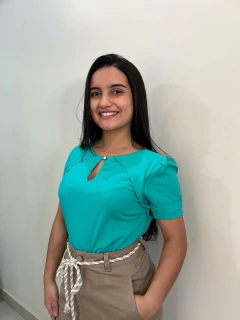 Blusa Viscose recorte frontal - 1140526 - comprar online