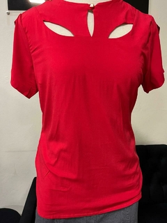 Blusa em Viscose decote gotas - 1140525 - loja online