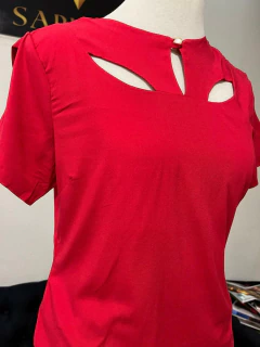Blusa Viscose recorte frontal - 1140526