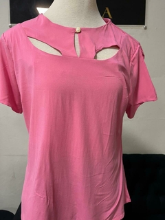 Blusa em Viscose decote gotas - 1140525 - Saphira Moda Evangélica