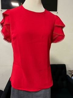 Blusa XT air flow, mangas em camadas com guipir 1140529 na internet