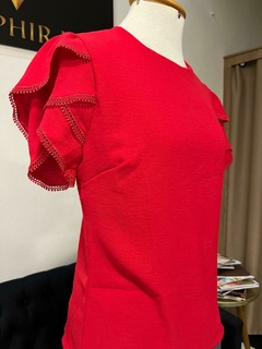 Blusa XT air flow, mangas em camadas com guipir 1140529 - loja online