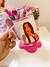 Caneca porcelana interior colorido com colher - loja online