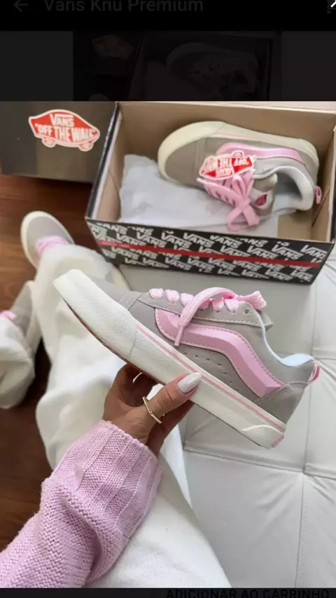 Tênis Feminino Rosa com CINZA