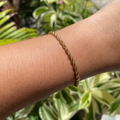 Pulseira Cordão Baiano 3mm Semijoia - comprar online