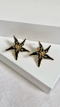 Brinco Jasmim Estrela Semijoia