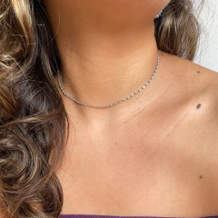 Choker Riviera Mini Baguete Semijoia - comprar online