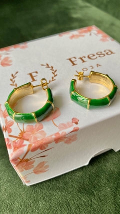 Argola esmaltada P - Loja Fresa