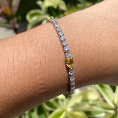 Pulseira Riviera Gotas Citrino Semijoia - Loja Fresa