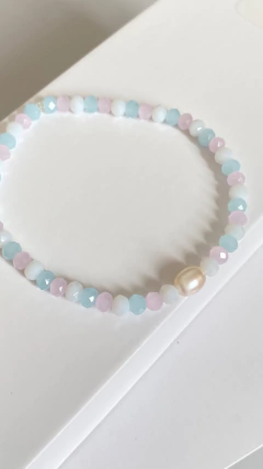 Pulseira de Cristal com Pérola de Água Doce - loja online