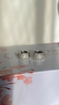 Argola Cravejada Alice Semijoia - loja online