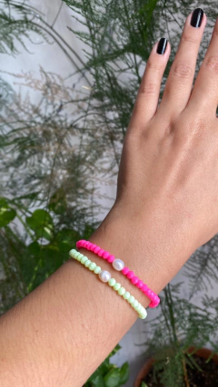 Pulseira de Cristal com Pérola de Água Doce - comprar online