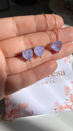 Conjunto Coração Fusion Semijoia - comprar online