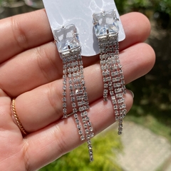 Brinco Franja Cristal - Loja Fresa