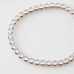 Pulseira Riviera Cravação Inglesa Semijoia - Loja Fresa