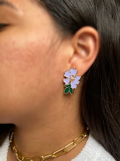 Brinco esmaltado Verbena - loja online