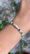 Pulseira de Cristal com Pérola de Água Doce