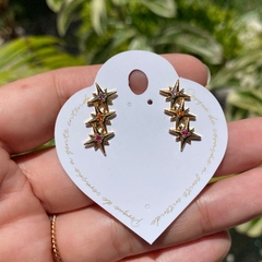 Ear Cuff Estrelas Semijoia - Loja Fresa