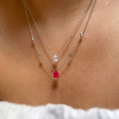 Colar Duplo Cherry Fusion Semijoia - Loja Fresa