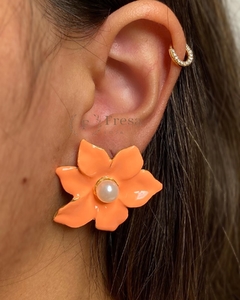 Brinco Flor Esmaltada - comprar online