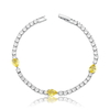 Pulseira Riviera Gotas Citrino Semijoia