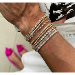 Pulseira Riviera Mini Baguette Semijoia