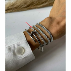Pulseira Riviera Cravação Inglesa Semijoia