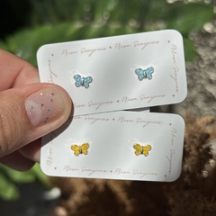 Imagem do Brinco Borboleta Infantil - Prata 925