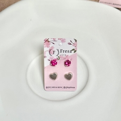 Dupla de brincos em Prata 925 - comprar online