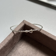 Bracelete Tubo Torcido - Prata 925 na internet